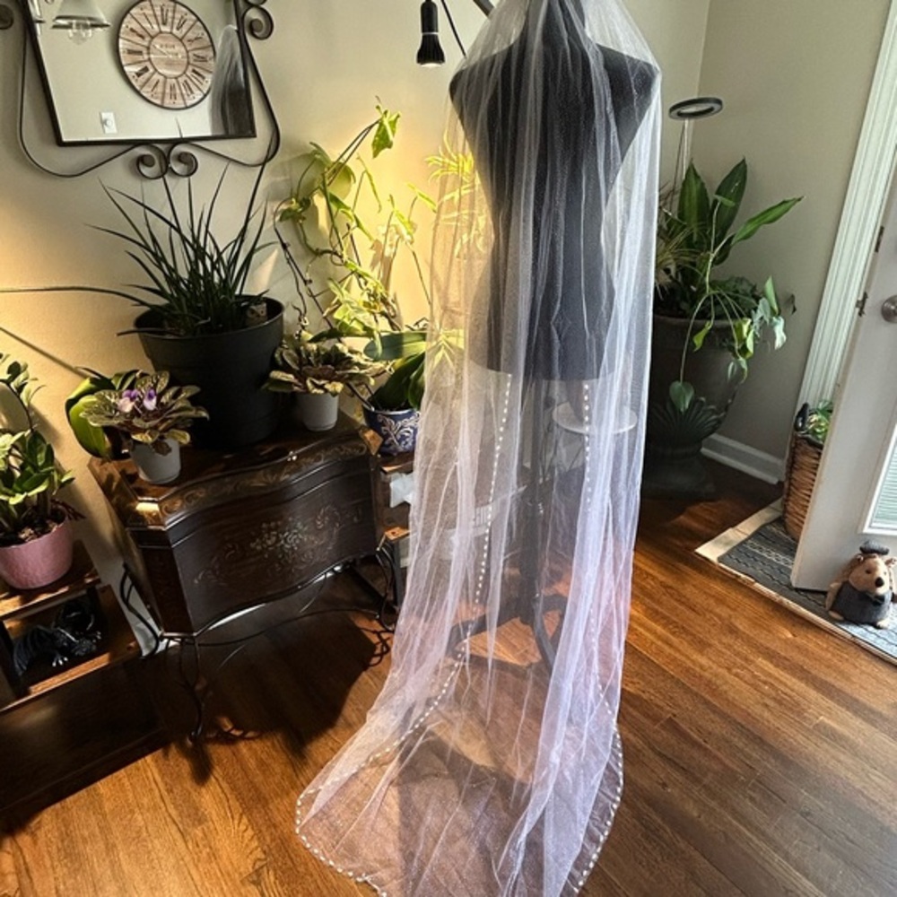Elegant White Bridal Veil